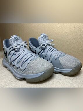 Nike Kids Light Blue KD Basketball Sneakers